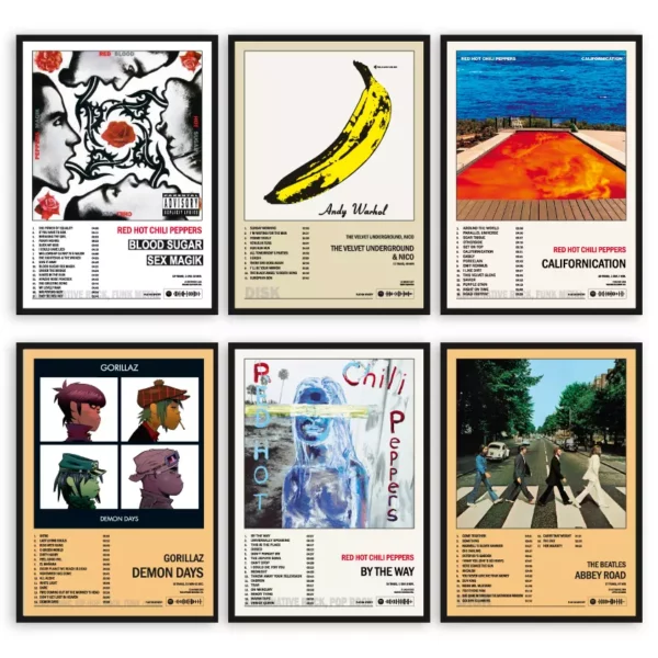 Set 6 Poster musicali 1