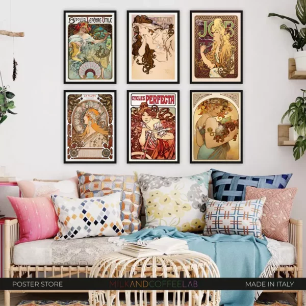 Set 6 Poster Alphonse Mucha - immagine 3