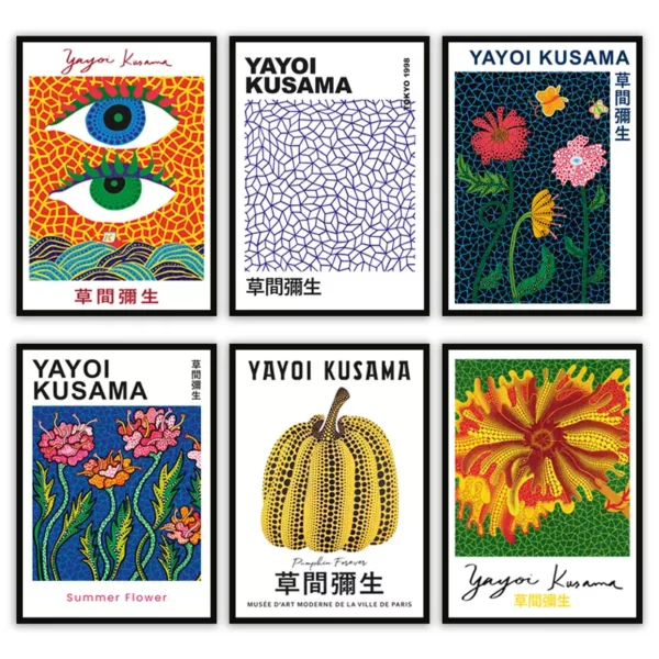 Set 6 Poster Yayoi Kusama