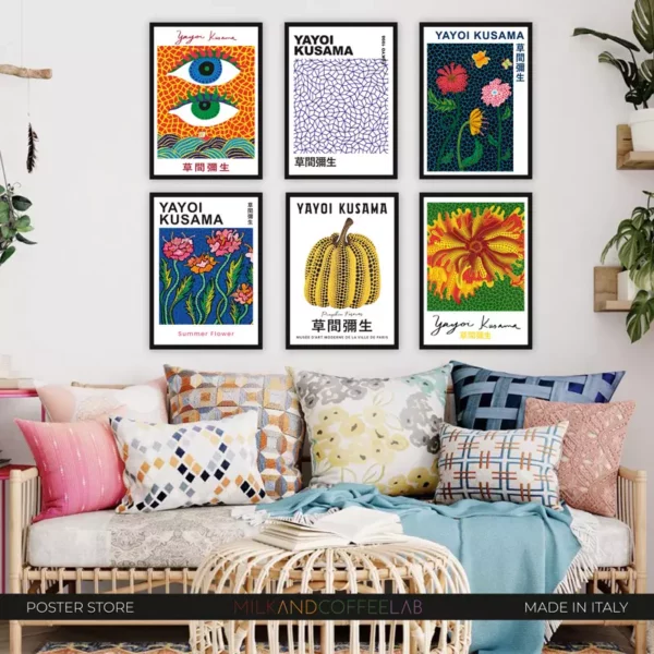 Set 6 Poster Yayoi Kusama - immagine 3